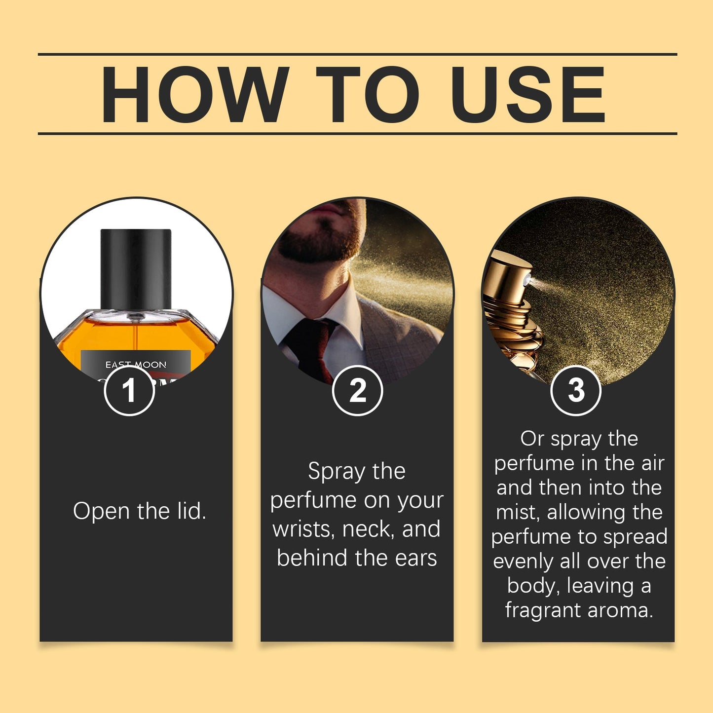 Men's Perfume, Long Lasting Light Fragrance Wood Fragrance Fresh Natural Release Men's Charm Perfume eprolo