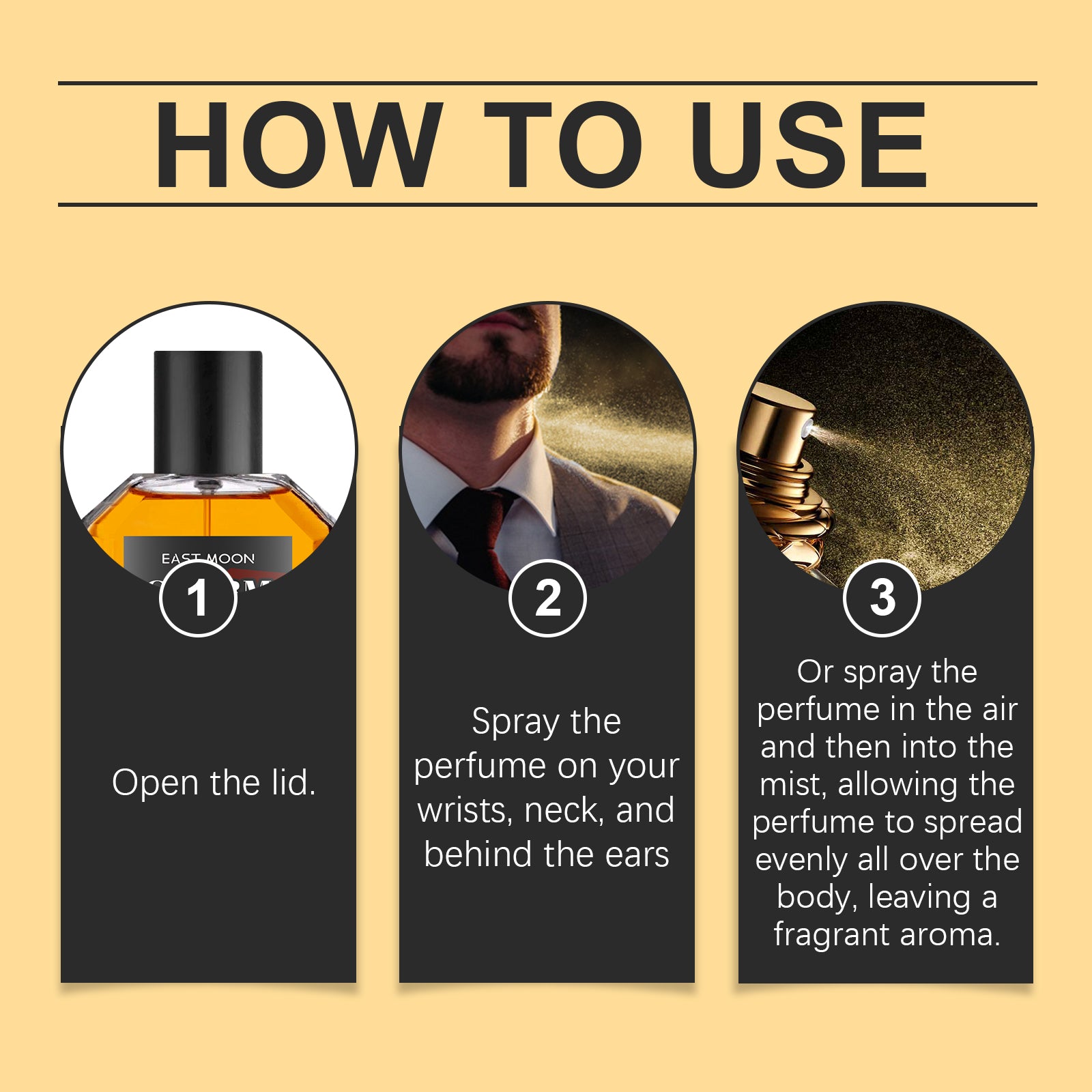 Men's Perfume, Long Lasting Light Fragrance Wood Fragrance Fresh Natural Release Men's Charm Perfume eprolo