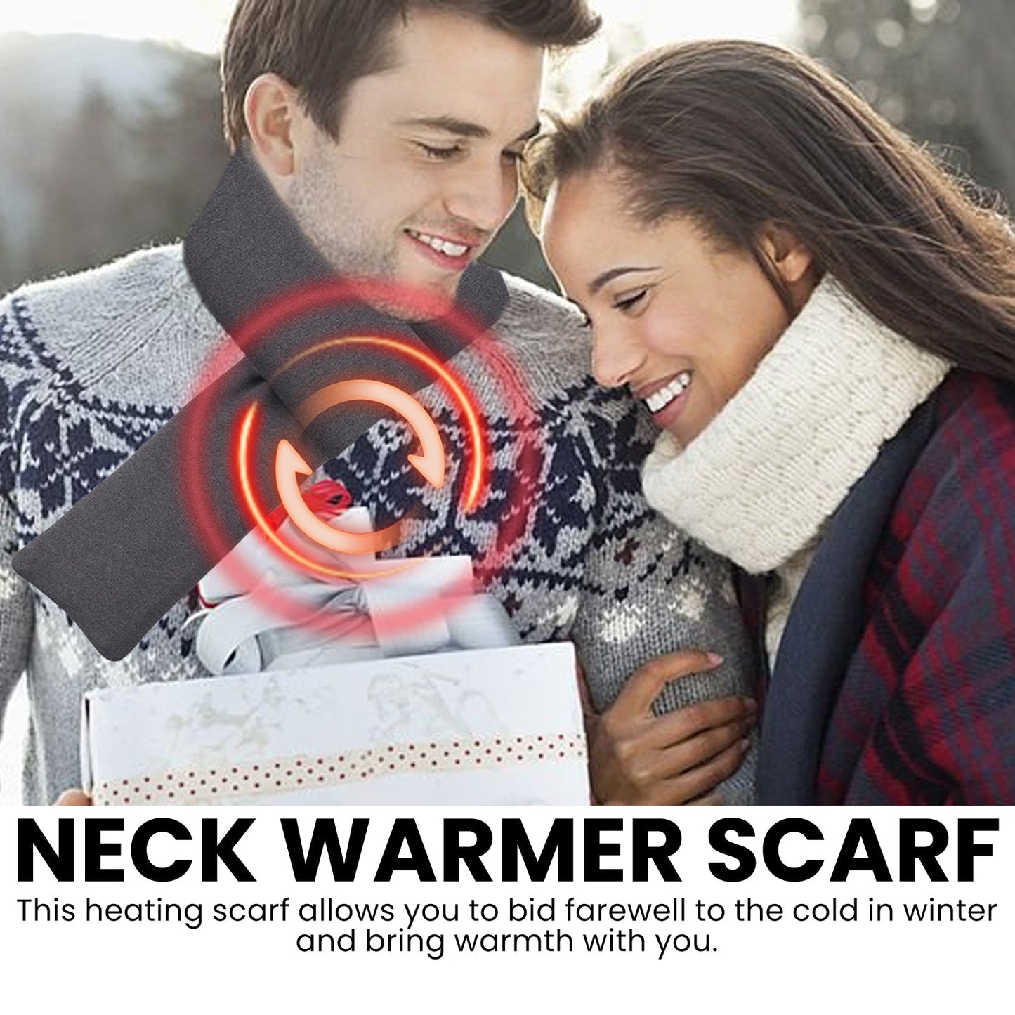 HouKea Heating Scarf, Winter Neck Protector Hot Compress Neck Cover Cold Anti-Freezing Warm Heat Scarf Warm Baby eprolo
