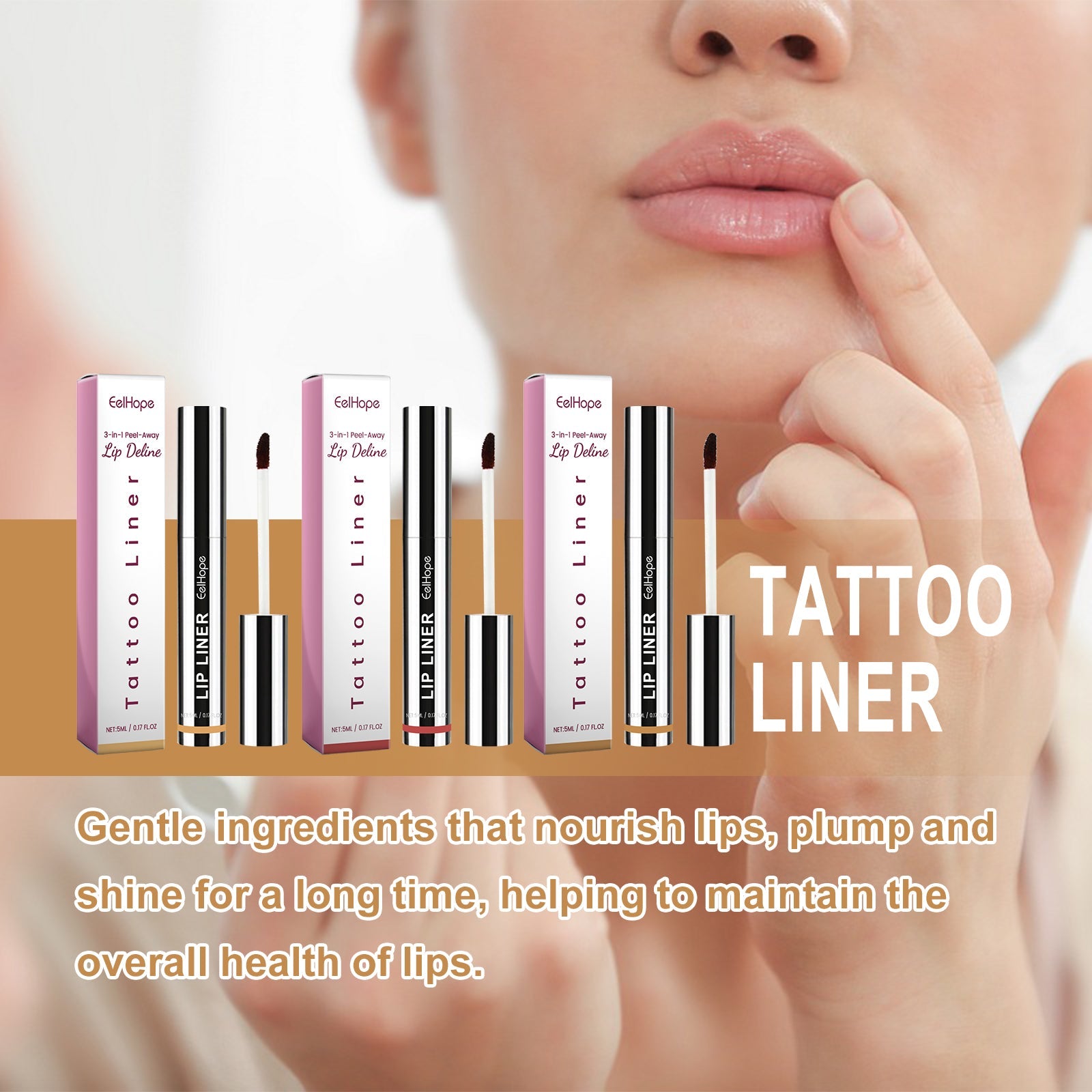 Tattoo Liner, Outline Lip Shape And Develop Lip Color Lasting Waterproof And Not Easy To Fade Peeling Lip Liner eprolo