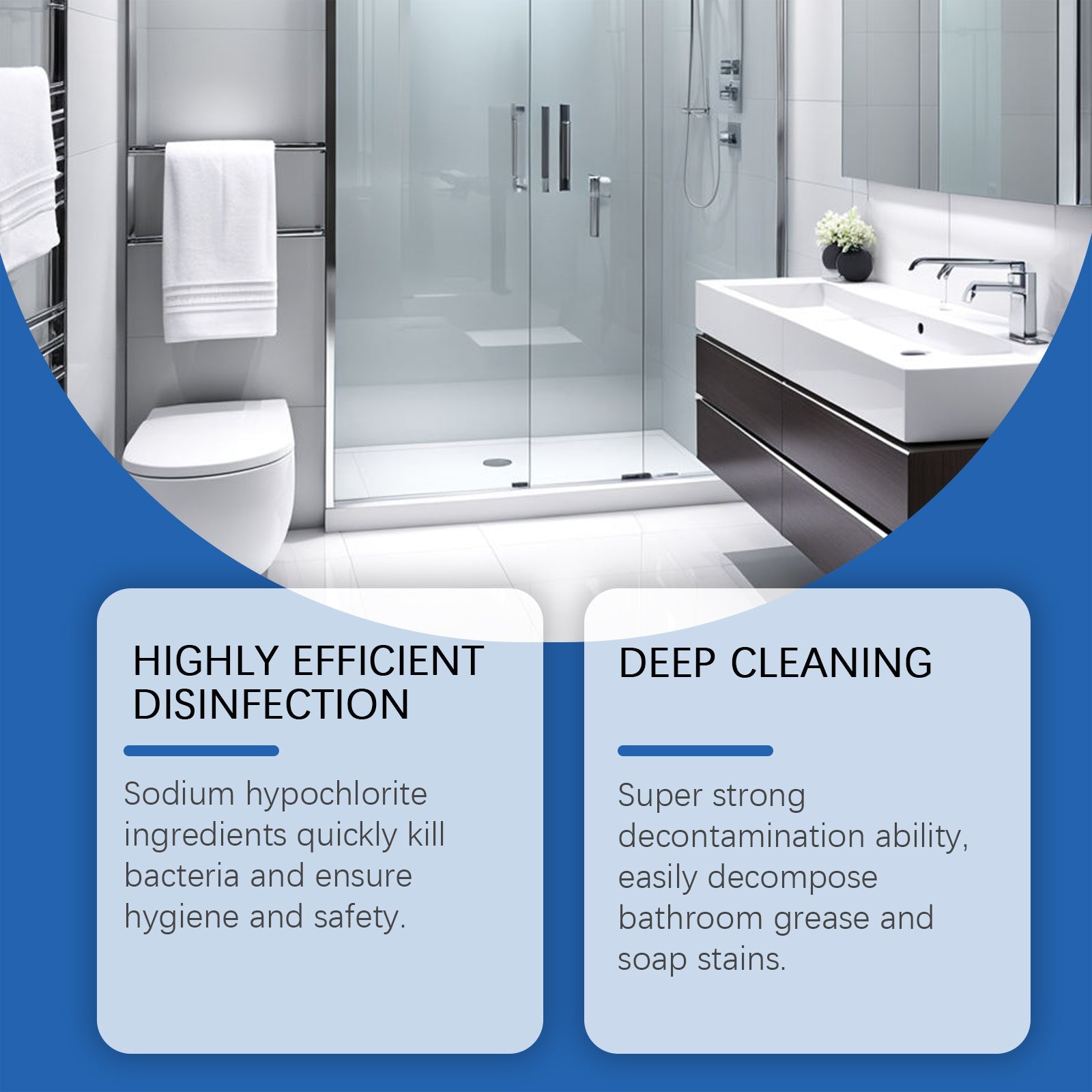 Jakehoe Bathroom Cleaning Spray Bathroom Stain Scale Cleaning Bathtub Cleaning Multi-Purpose Cleaner eprolo