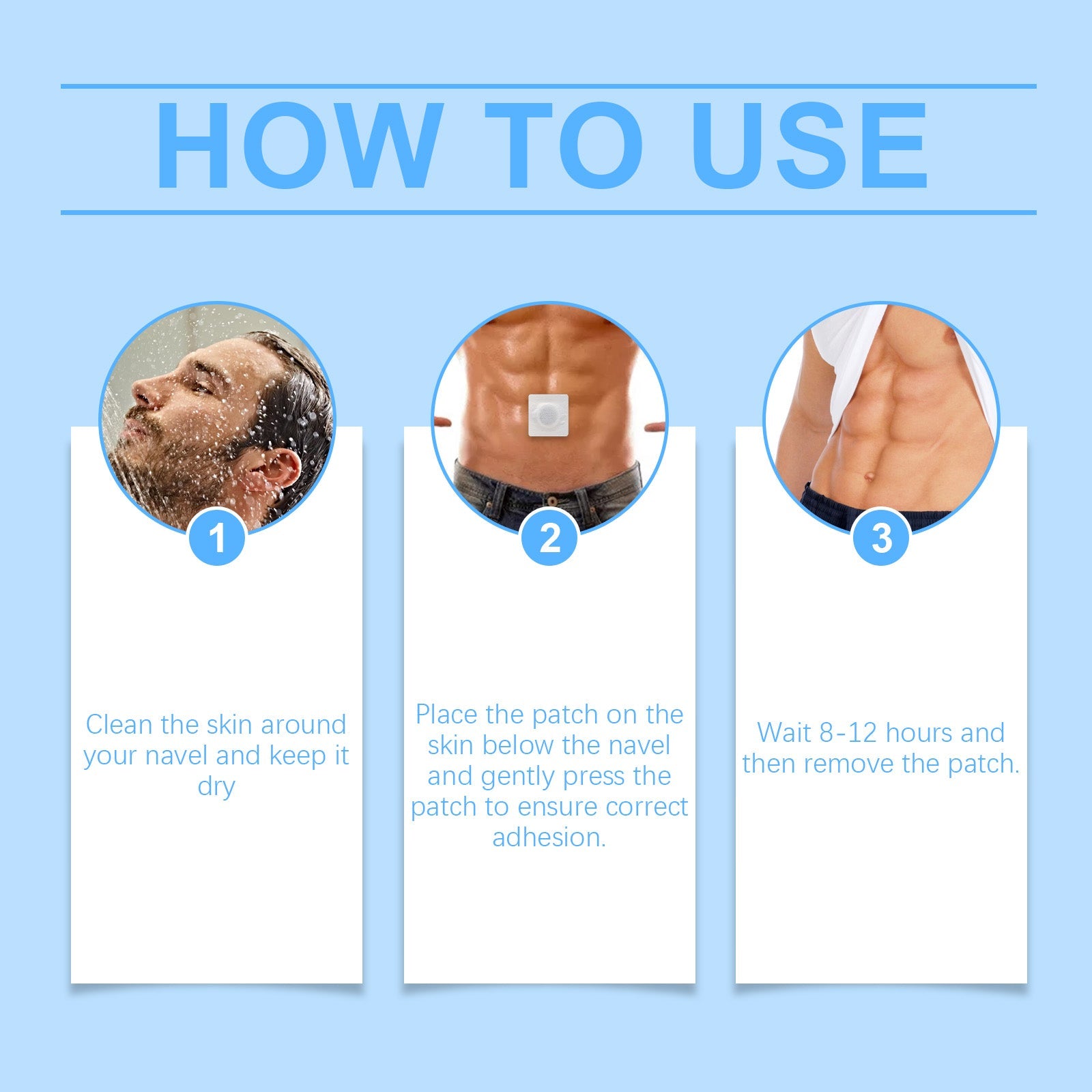 South Moon Men's Care Patch, Relieve Discomfort, Care And Nourish The Body Comfortable Belly Button Patch eprolo