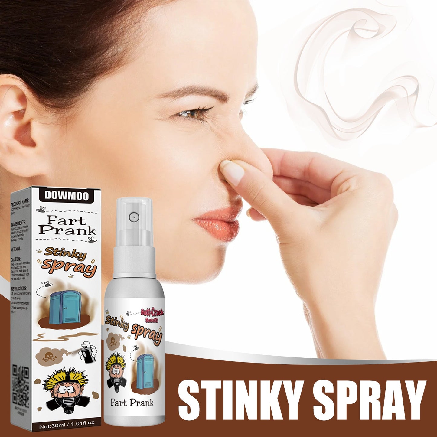Fart Spray, A Liquid Spray For Funky Long-Lasting Odors Entertainment Spoofing Odor-Relieving Toys eprolo