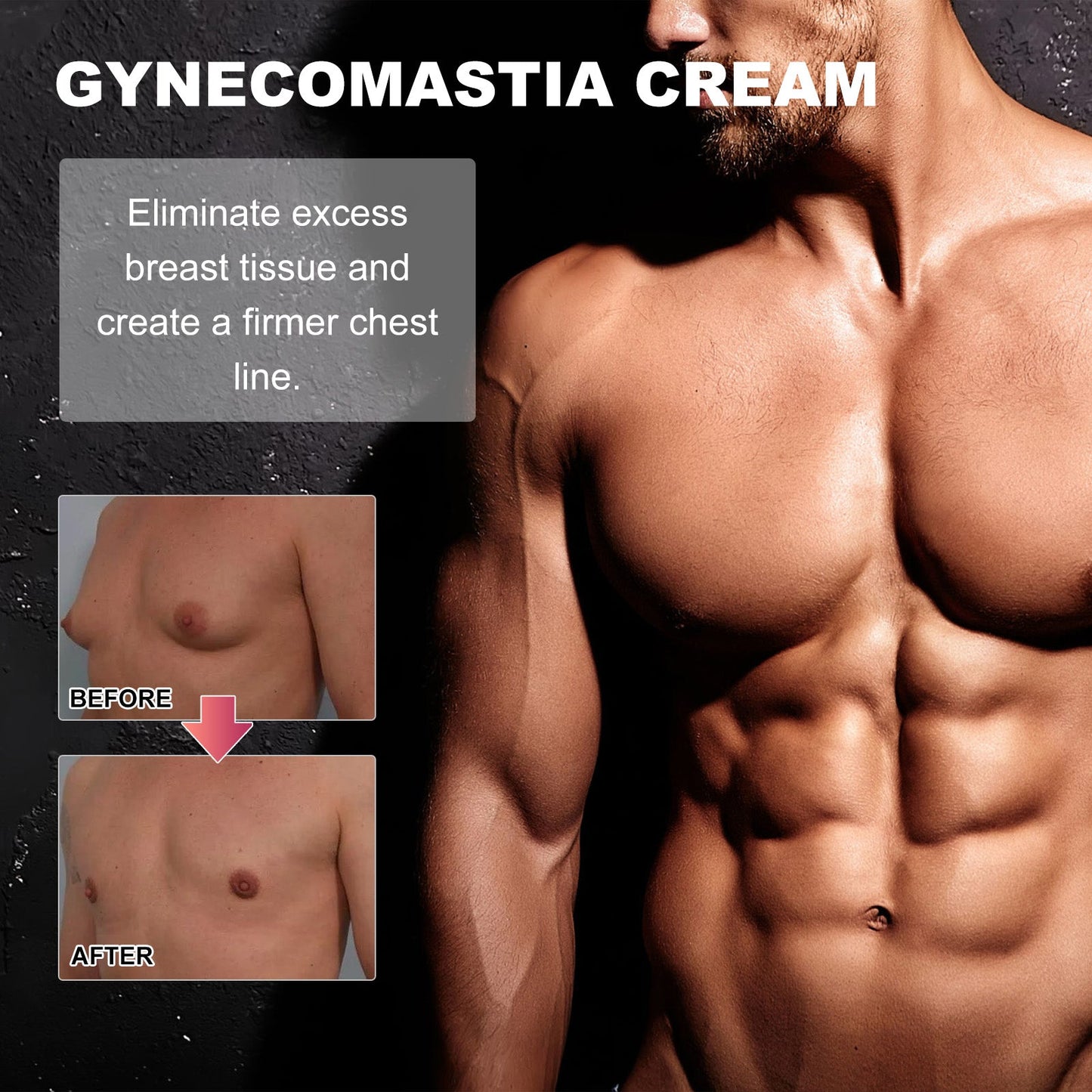 Ximonth Men's Breast Shaping Care Liquid (15ml) Enhances The Firmness And Luster Of The Chest Contour eprolo