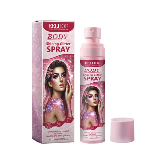 Stage Makeup Glitter Spray Facial Clavicle Brightening Glitter Natural Stereoscopic Long-Lasting Highlighter Spray eprolo