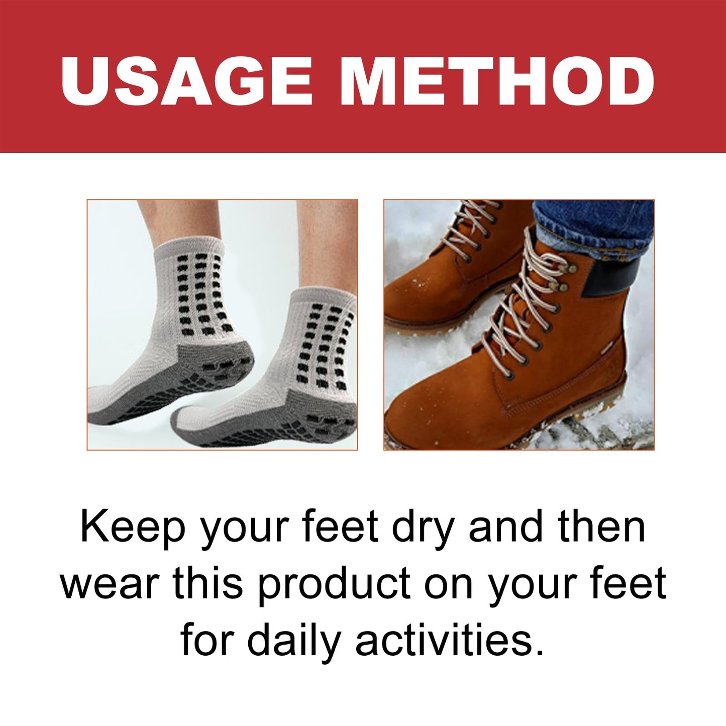 Ionic Socks, Winter Outdoor Foot Warm Skin Breathable Comfortable Warm Body High Care Massage Socks eprolo