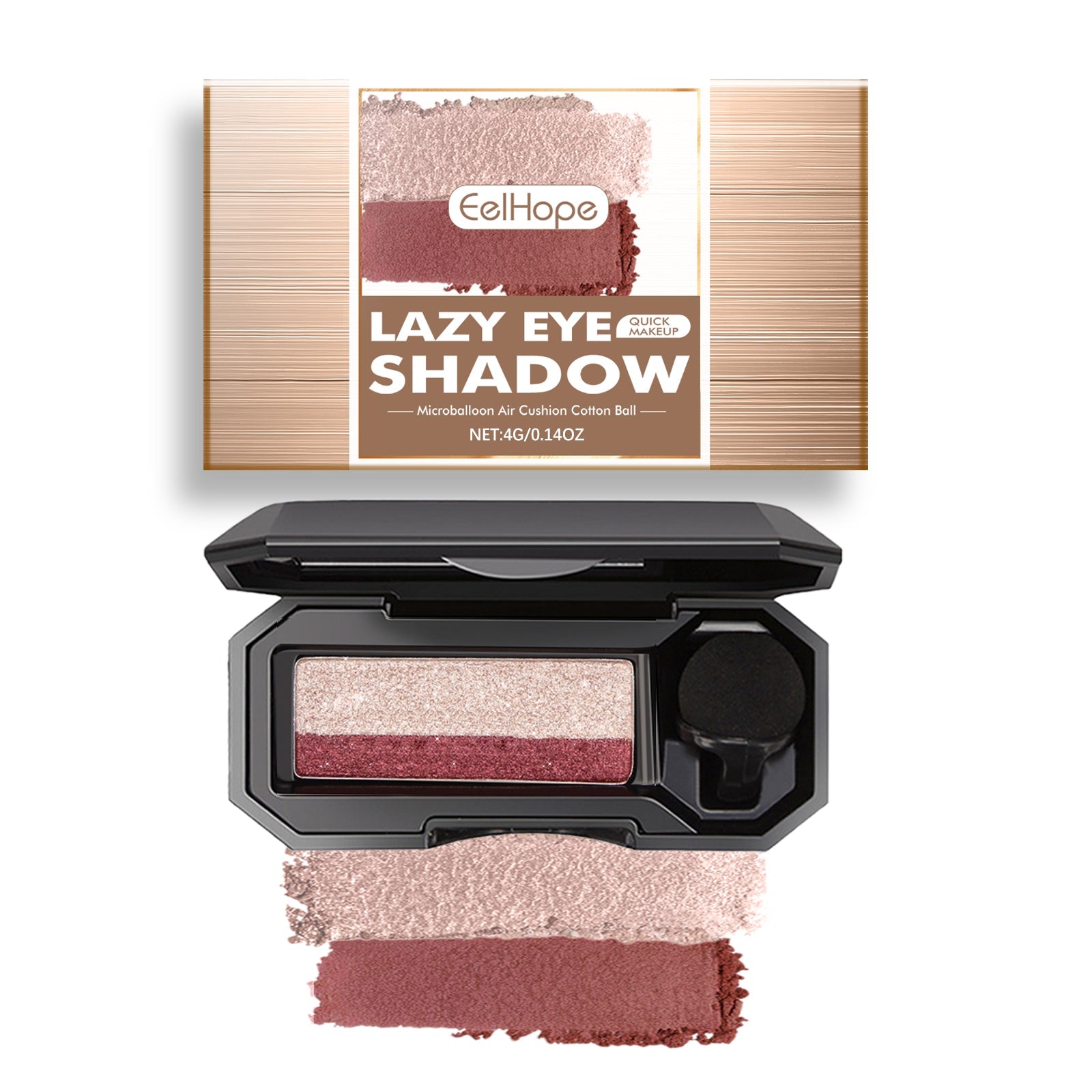 Lazy Eye Shadow, Natural Development Pearlescent Matte Beginner Daily Makeup Glitter Eyeshadow eprolo