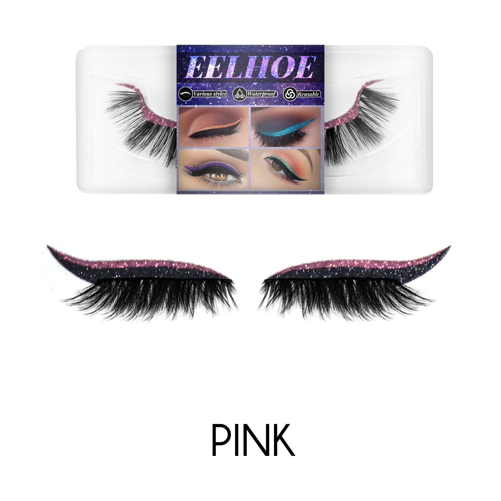 Eyeliner And Eyelash Stickers, Self-Adhesive False Eyelashes With European And American 3d Eyelash Eyeshadow Eyeliner eprolo