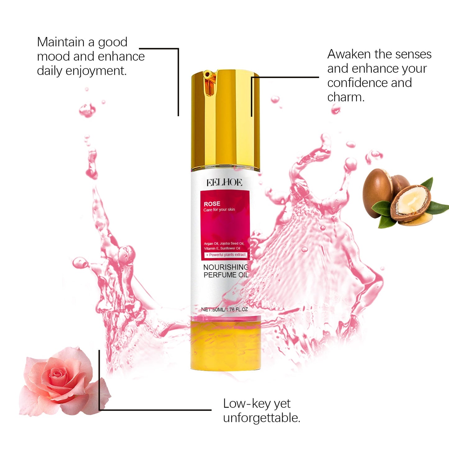 Ladies Fresh Perfume Series, Durable Light Fragrance Fresh Flower Fruit Dating Romantic Perfume eprolo