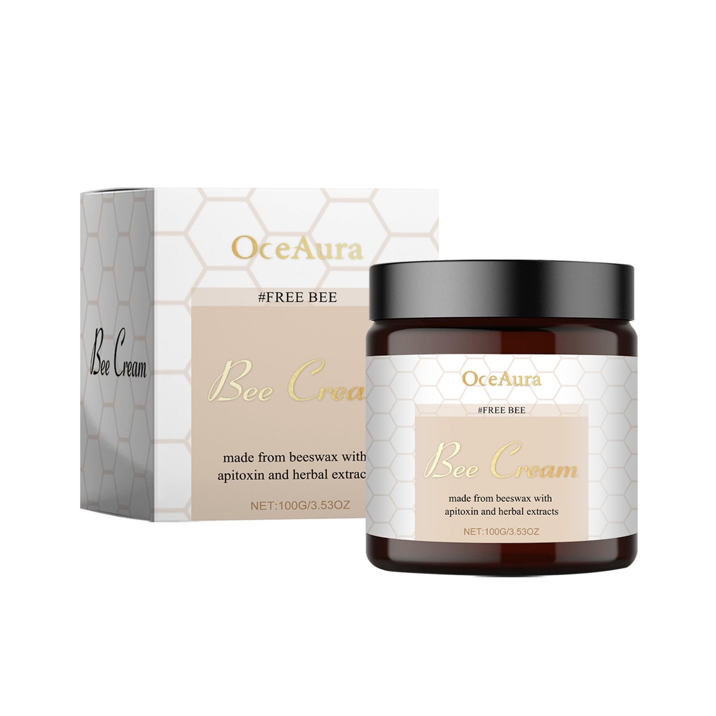 OceAura Bee Venom Care Cream Daily Body Skin Discomfort Moisturizing Moisturizing Massage Topical Cream eprolo