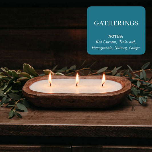 3-Wick Dough Bowl Soy Candle - Gatherings DC-TLC Candle Co.