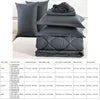 Premium 7-Piece King Bedding Set Durable Polyester Includes Mattress Topper Pillowcases Flat Sheet for Relaxation Simple ferrersa