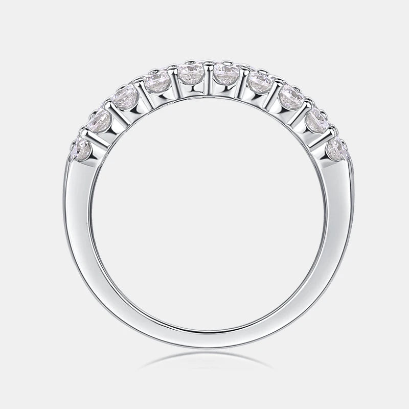Sparkling Multiple Stones Moissanite Wedding Engagement Ring S925 Sterling Silver White clear Women Jewelry Ring Promise Ring ferrersa