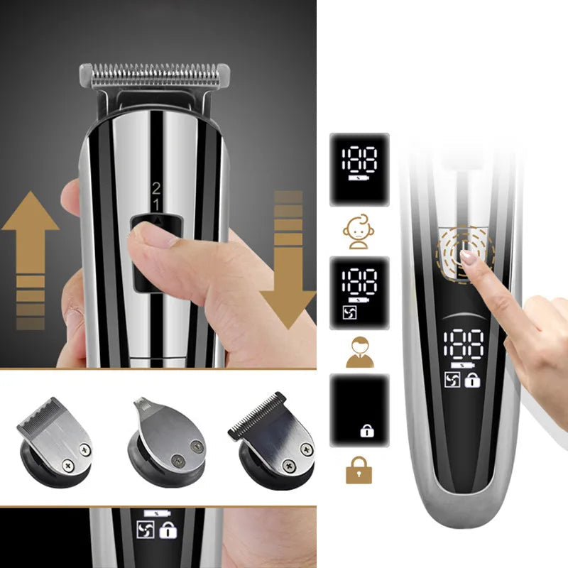 Kemei Electric Hair Clipper Beauty kit for Men Electric shaver beard trimme men's Razor multifunctional hair cutting machine ferrersa