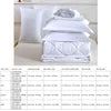 Premium 7-Piece King Bedding Set Durable Polyester Includes Mattress Topper Pillowcases Flat Sheet for Relaxation Simple ferrersa