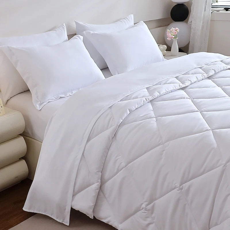 Premium 7-Piece King Bedding Set Durable Polyester Includes Mattress Topper Pillowcases Flat Sheet for Relaxation Simple ferrersa