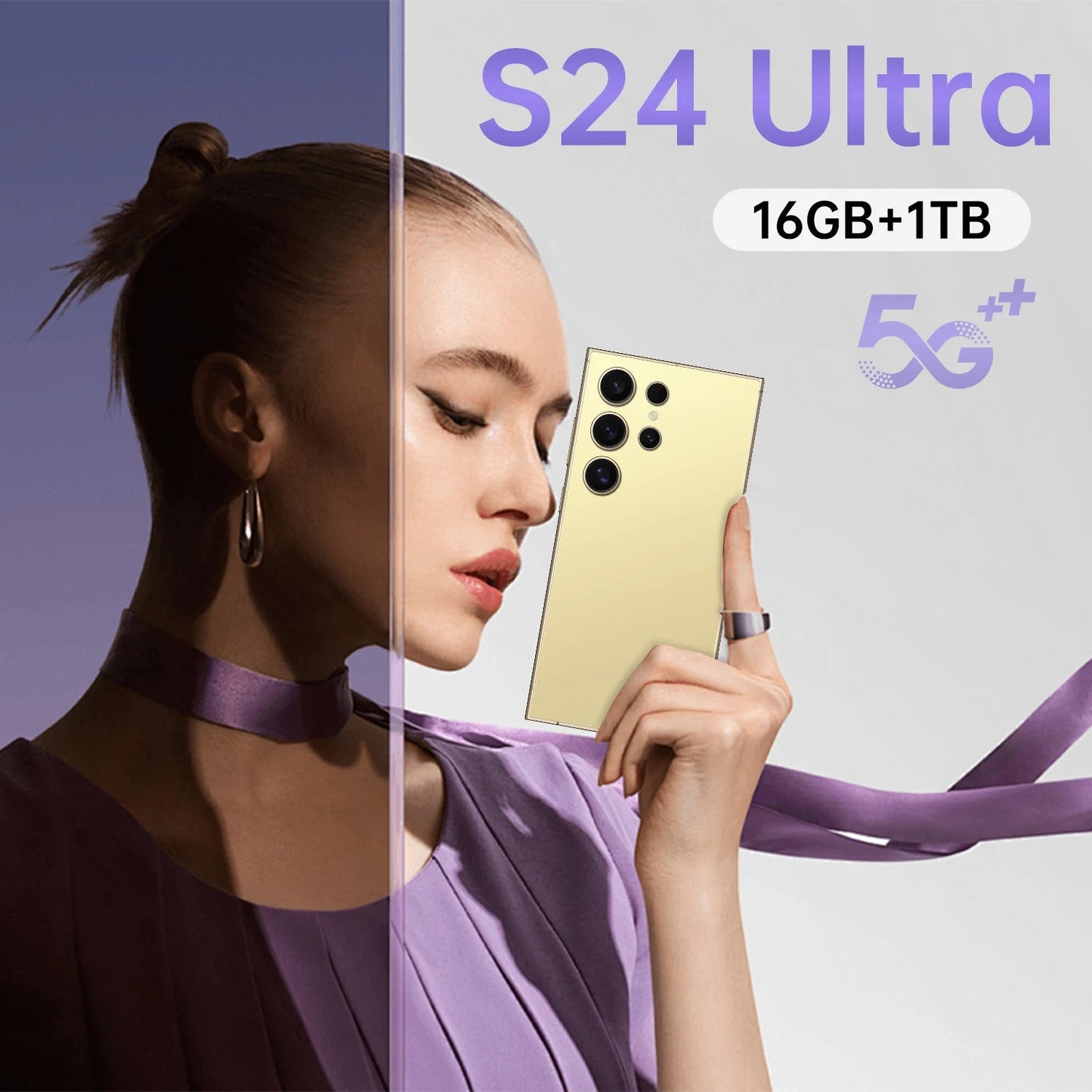 S24 Ultra 7.3 5G French/Spanish/English Smartphone 108MP Rear Camera 12GB+256GB 65W Quick Charge for Business Travel ferrersa