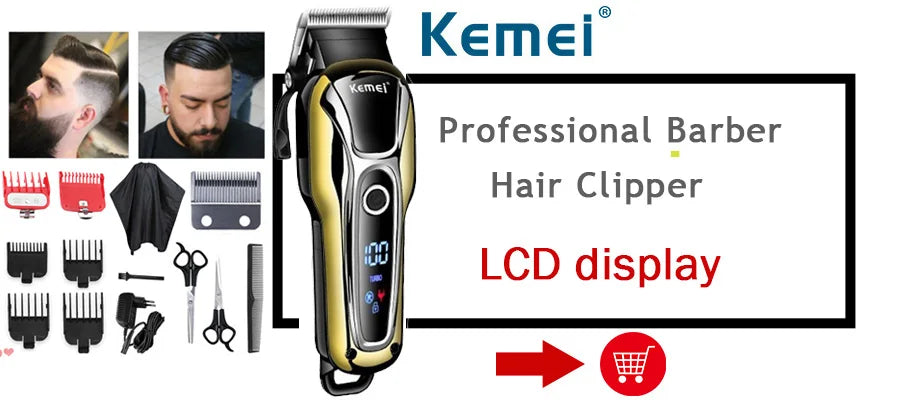 Kemei Electric Hair Clipper Beauty kit for Men Electric shaver beard trimme men's Razor multifunctional hair cutting machine ferrersa