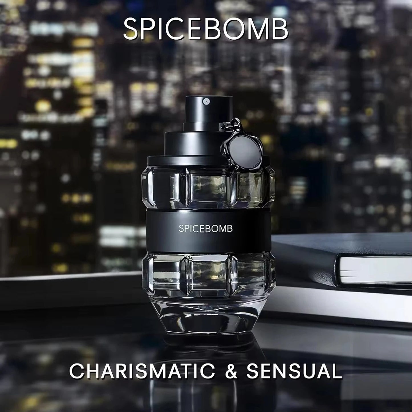 USA Stock Viktor Spicebomb Extreme EDP 90ml - Spicy Woody Blend with Grapefruit, Saffron, Tobacco & Bourbon VanillaOriginal ferrersa
