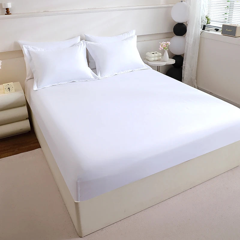 Premium 7-Piece King Bedding Set Durable Polyester Includes Mattress Topper Pillowcases Flat Sheet for Relaxation Simple ferrersa