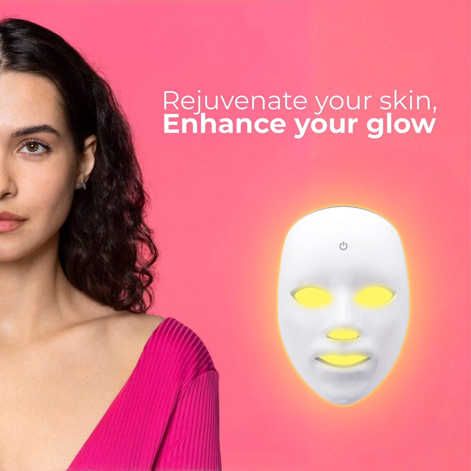 7-in-1 LED Light Therapy Face Mask – Advanced Skincare at Home! DC-PURSONIC