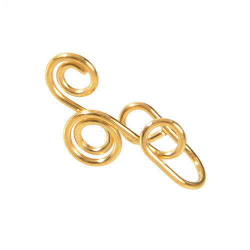 Feelontop Geometric Circle Fake Nose Ring Lip Nose Body Piercing Stud ferrersa