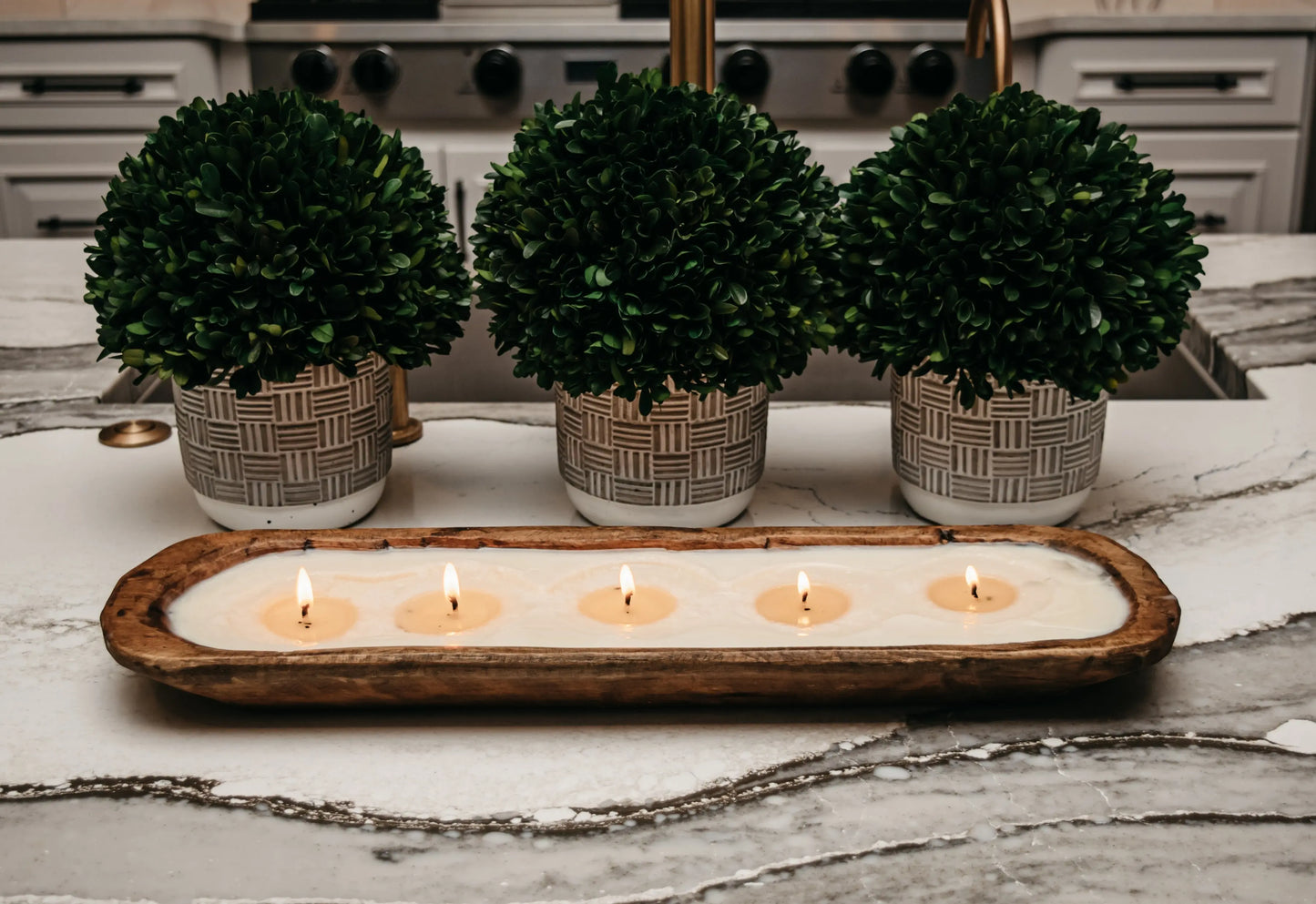 5-Wick Dough Bowl Soy Candle - Pomme Cider DC-TLC Candle Co.