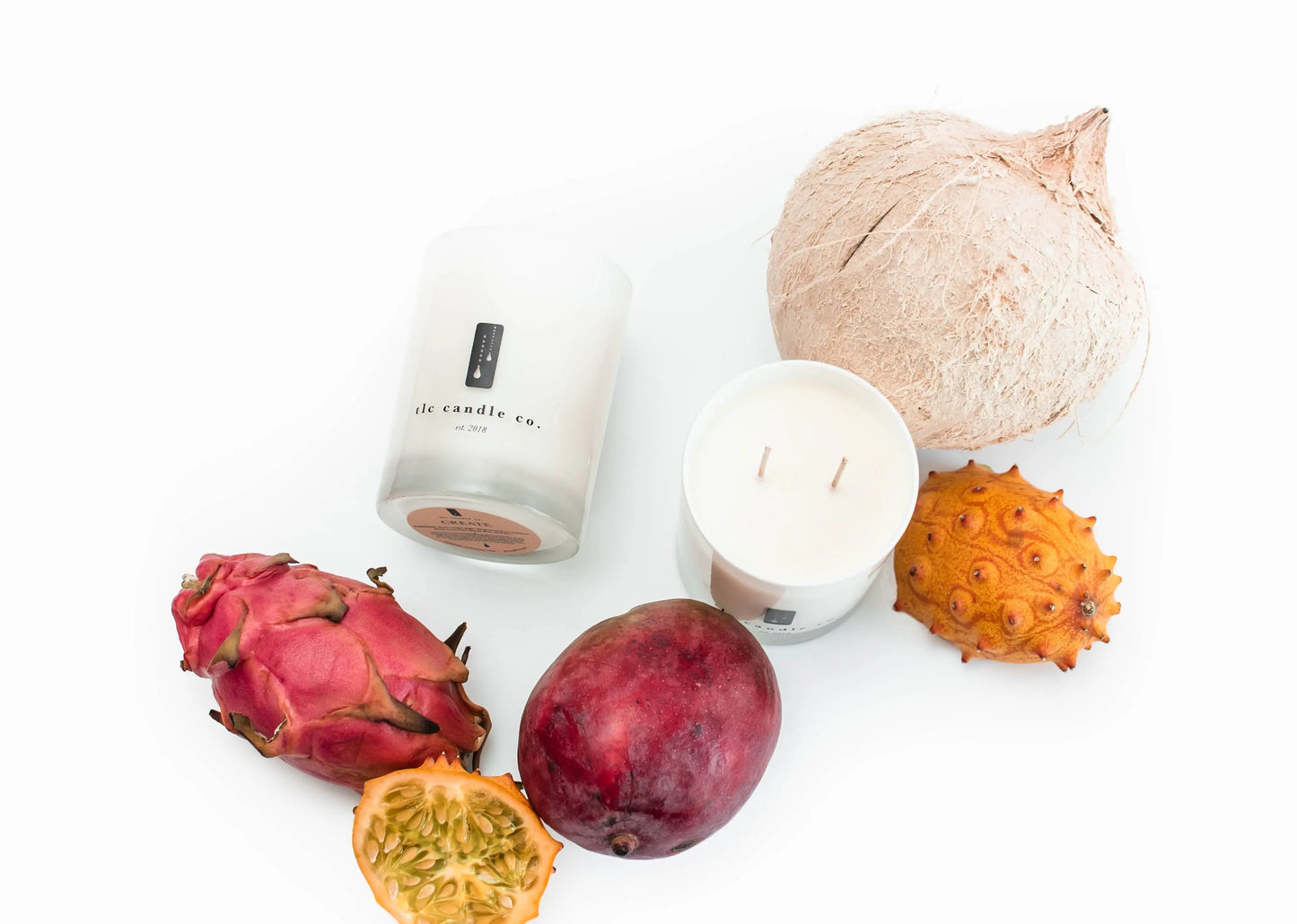 Create - Coconut and Tropical Fruits Soy Candle DC-TLC Candle Co.