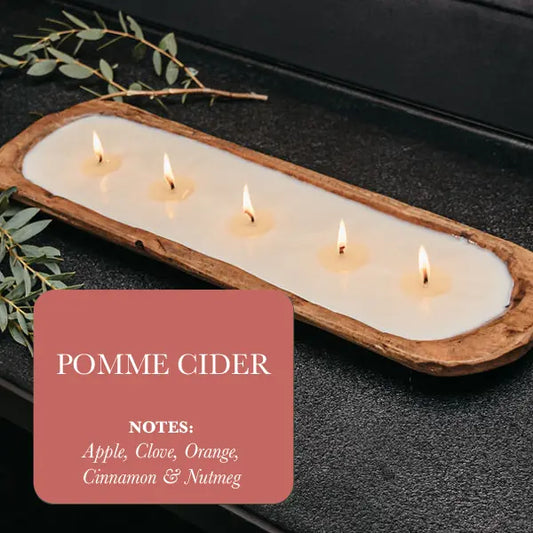 5-Wick Dough Bowl Soy Candle - Pomme Cider DC-TLC Candle Co.