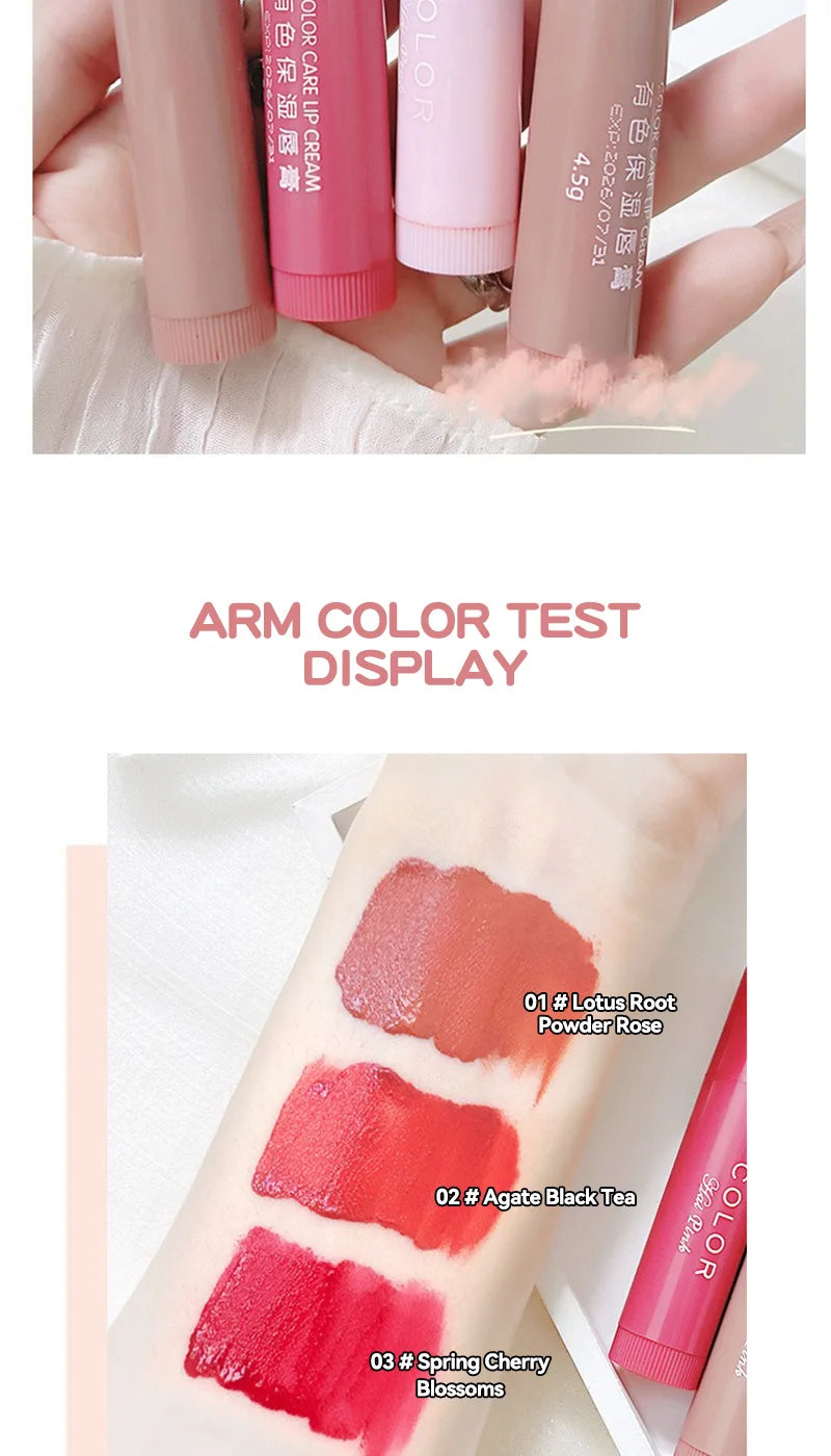 HAIPINK 3-Piece Set Tinted Moisturizing Lip Balm - Hydrating, Fade Lip Lines, Prevent Chapping ferrersa
