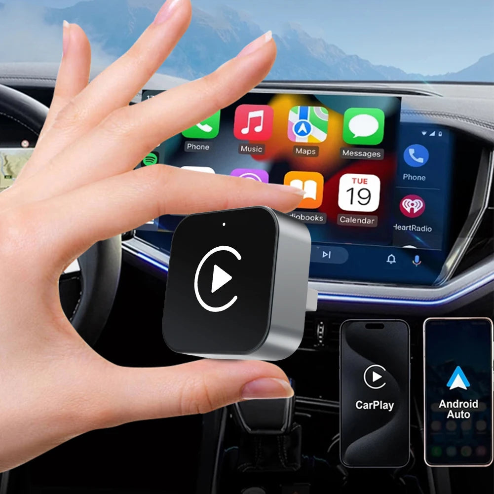 Wireless Android Auto Carplay Box/Adapter Smart USB Dongle Convert Wired To Wireless Auto Connect for Factory Wired CarPlay Cars ferrersa