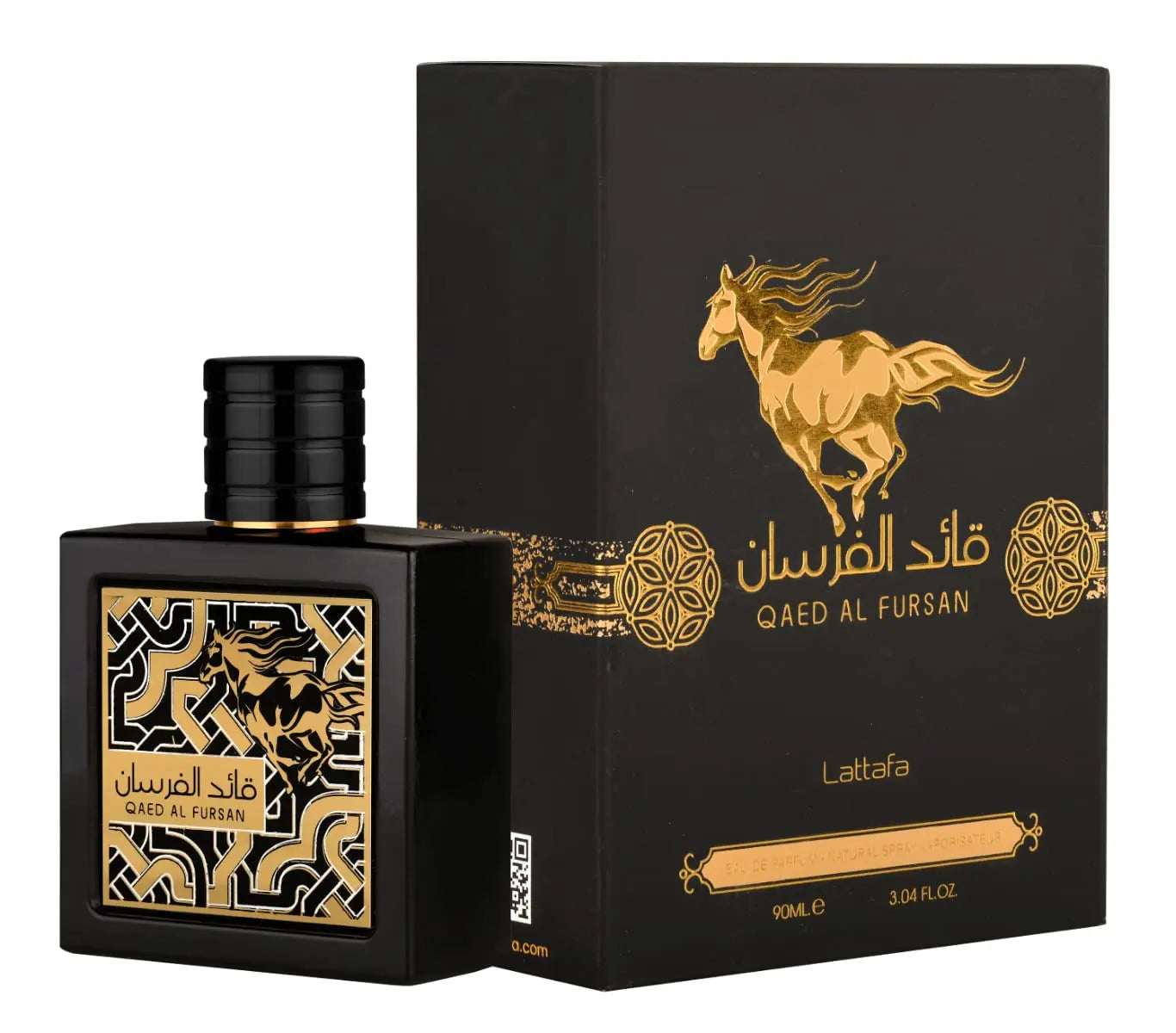 Lattafa Qaed Al Fursan for Men Eau de Parfum Spray, 3.04 Ounce ferrersa