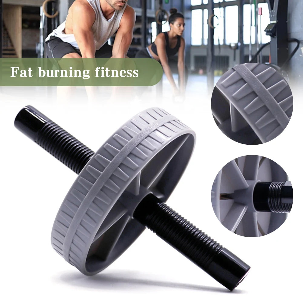 Workout AB Roller Wheel Non-slip Abdominal Roller No Noise Abdominal Trainer Abdominal Exerciser for Home Gym Strength Workouts ferrersa