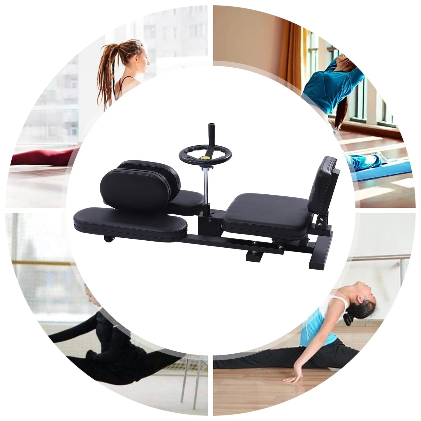 Leg Stretcher Fitness Training Equipment Sports Flexibility Stretching Machine 3 Bar 100KG for Ballet Yoga Home Gym Exercise ferrersa