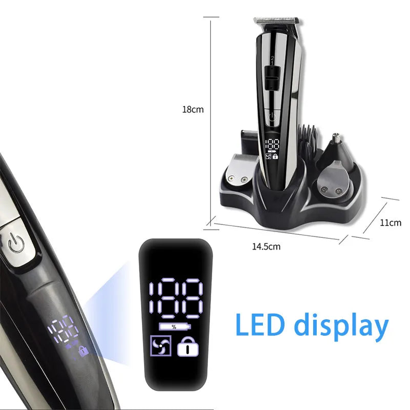 Kemei Electric Hair Clipper Beauty kit for Men Electric shaver beard trimme men's Razor multifunctional hair cutting machine ferrersa