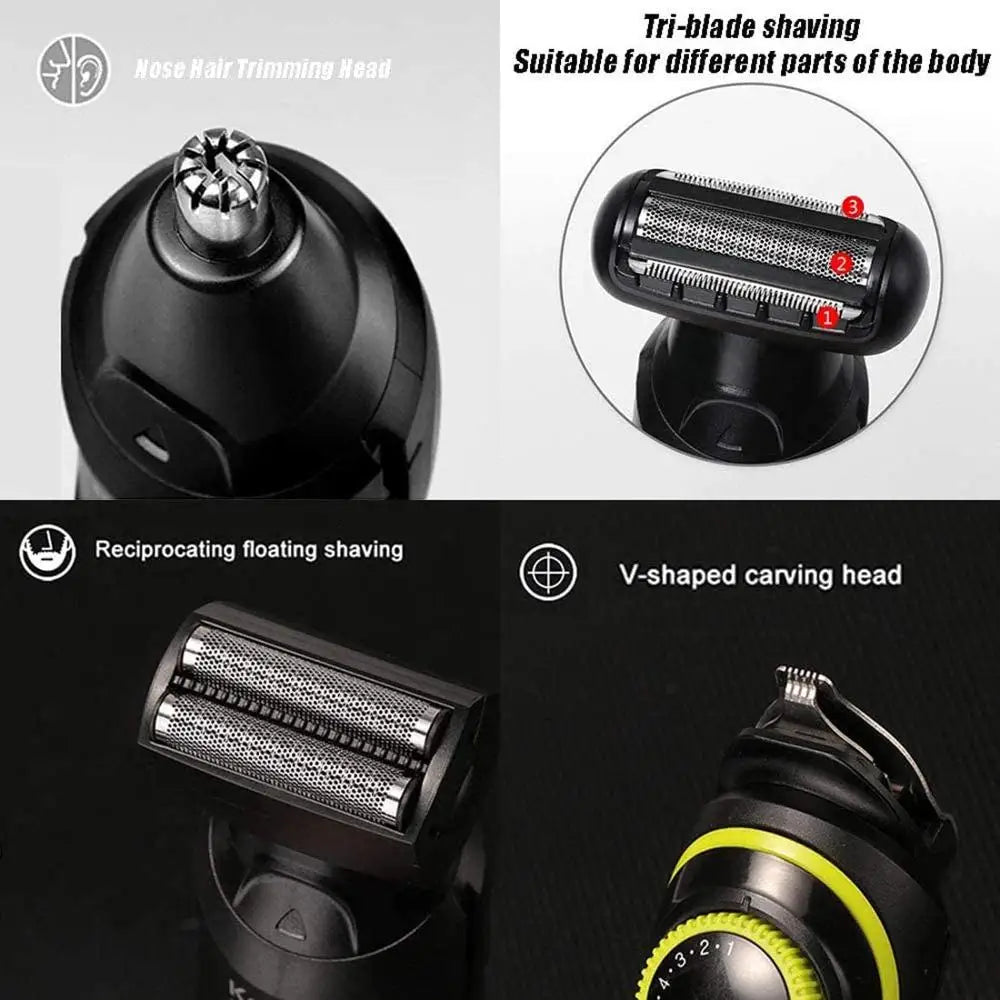 Kemei Electric Hair Clipper Beauty kit for Men Electric shaver beard trimme men's Razor multifunctional hair cutting machine ferrersa