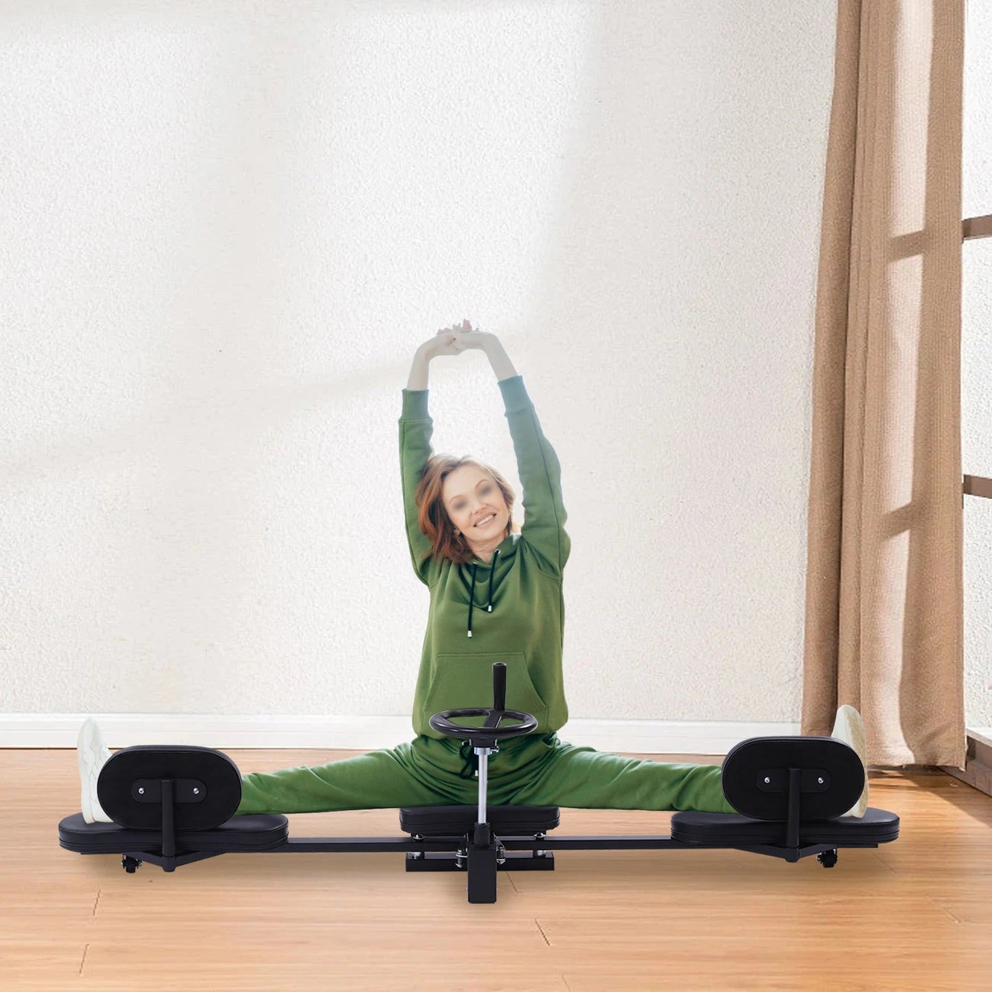 Leg Stretcher Fitness Training Equipment Sports Flexibility Stretching Machine 3 Bar 100KG for Ballet Yoga Home Gym Exercise ferrersa