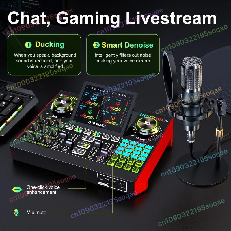 G10-BM800 English sound card live broadcast special equipment mobile phone computer professional set