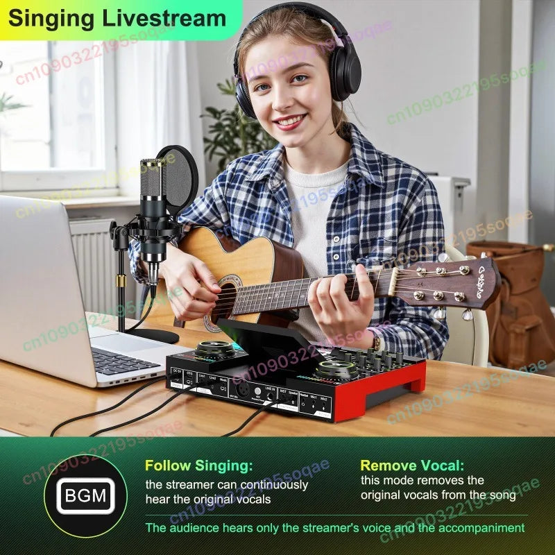 G10-BM800 English sound card live broadcast special equipment mobile phone computer professional set