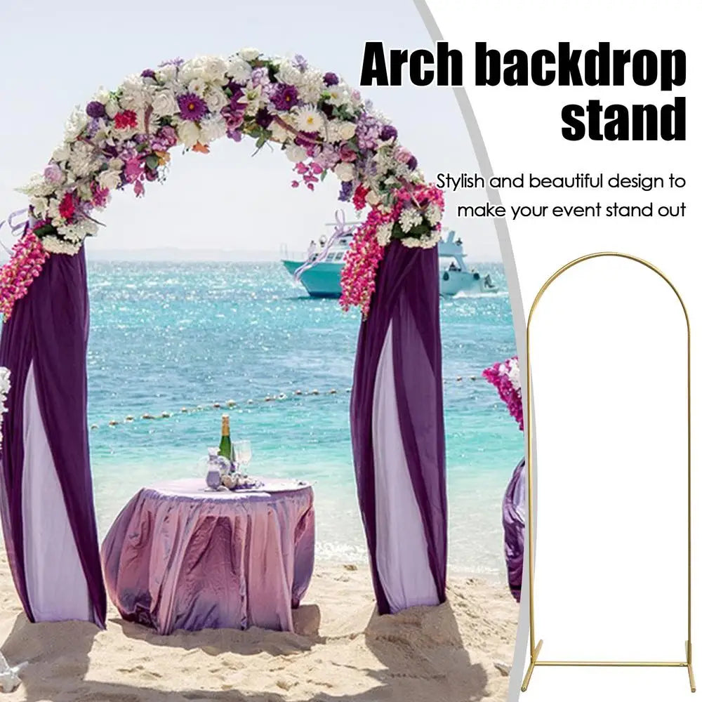 Wedding Arch Frame Metal Arched Photo Booth Backdrop Frame Decorated Arch Stand For Graduation Bridal Shower Wedding Ceremony