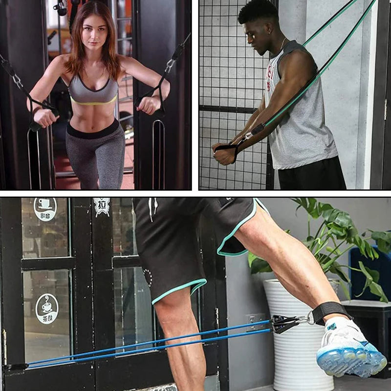 Resistance Bands With Handles, Exercise Bands, Workout Bands With Handles For Men Women, Strength Training Equipment At Home ferrersa