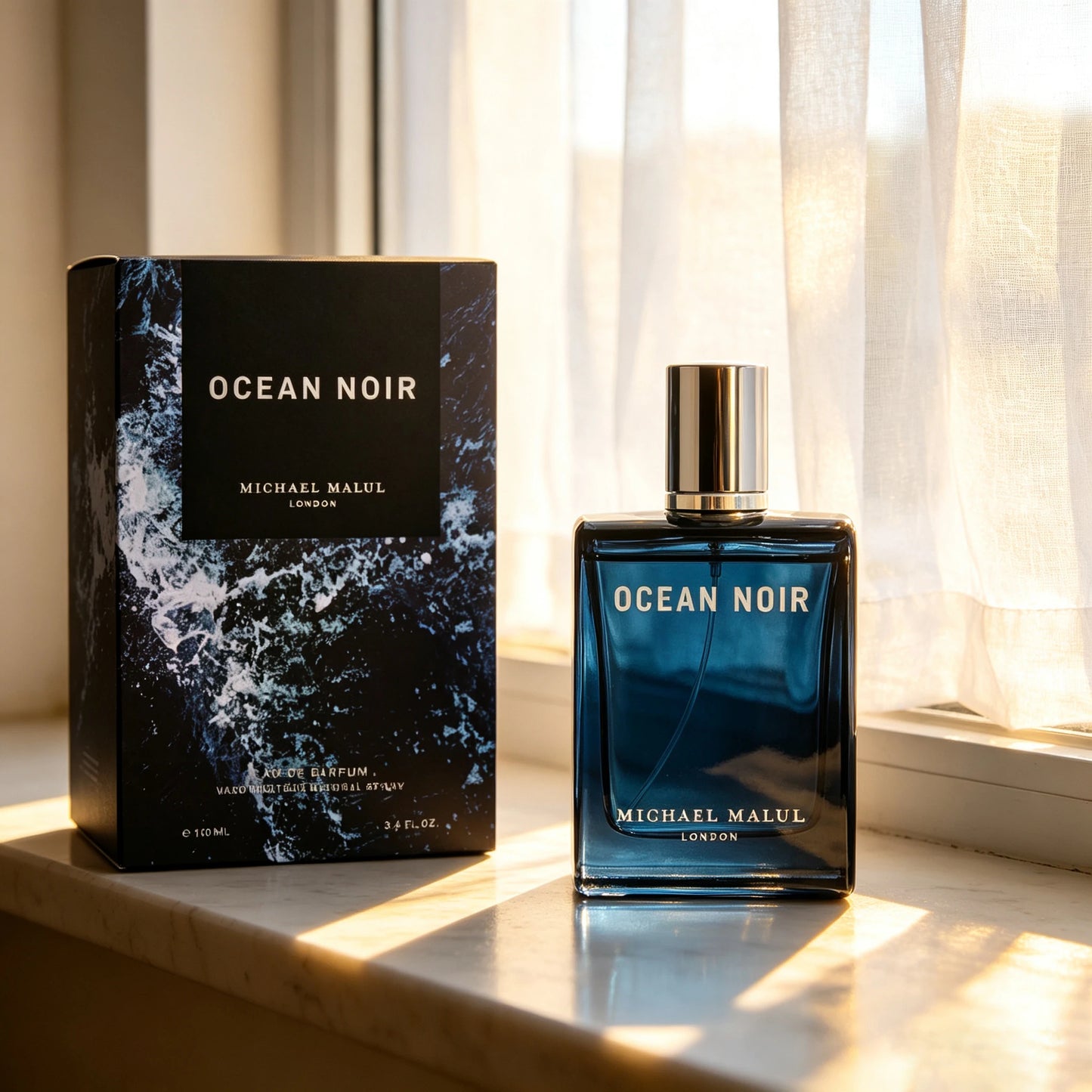 Michael Malul Night Ocean Ocean Noir perfume Black Coconut Seaweed Patchouli Mature Cool Men's Light essence