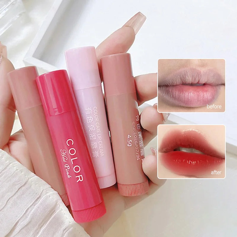 HAIPINK 3-Piece Set Tinted Moisturizing Lip Balm - Hydrating, Fade Lip Lines, Prevent Chapping ferrersa