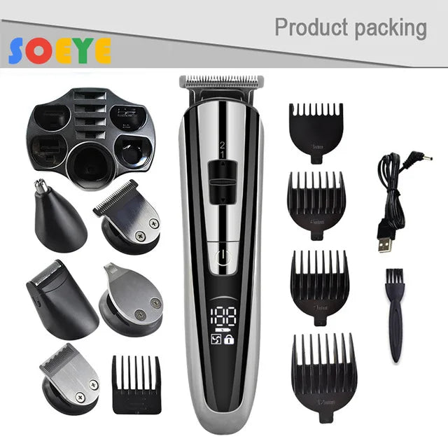 Kemei Electric Hair Clipper Beauty kit for Men Electric shaver beard trimme men's Razor multifunctional hair cutting machine ferrersa