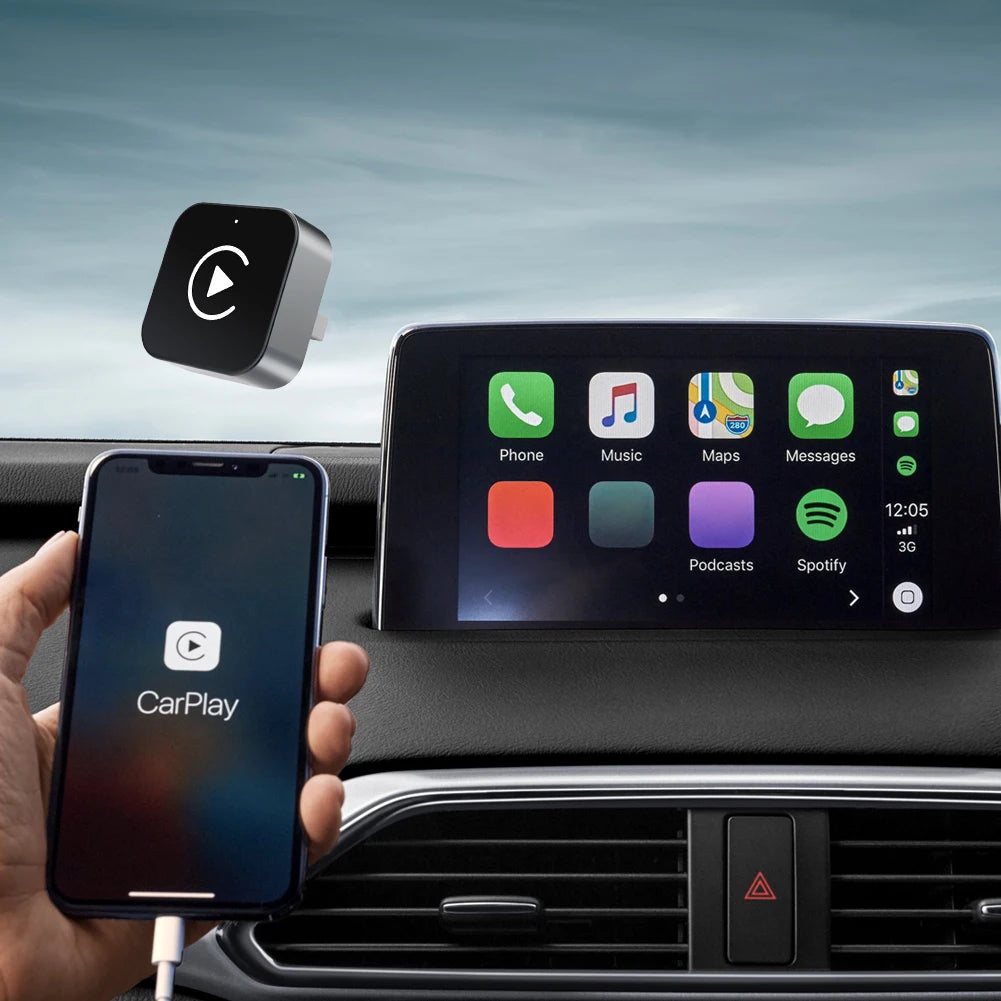 Wireless Android Auto Carplay Box/Adapter Smart USB Dongle Convert Wired To Wireless Auto Connect for Factory Wired CarPlay Cars ferrersa
