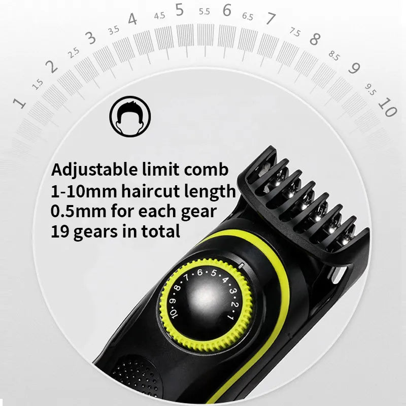 Kemei Electric Hair Clipper Beauty kit for Men Electric shaver beard trimme men's Razor multifunctional hair cutting machine ferrersa