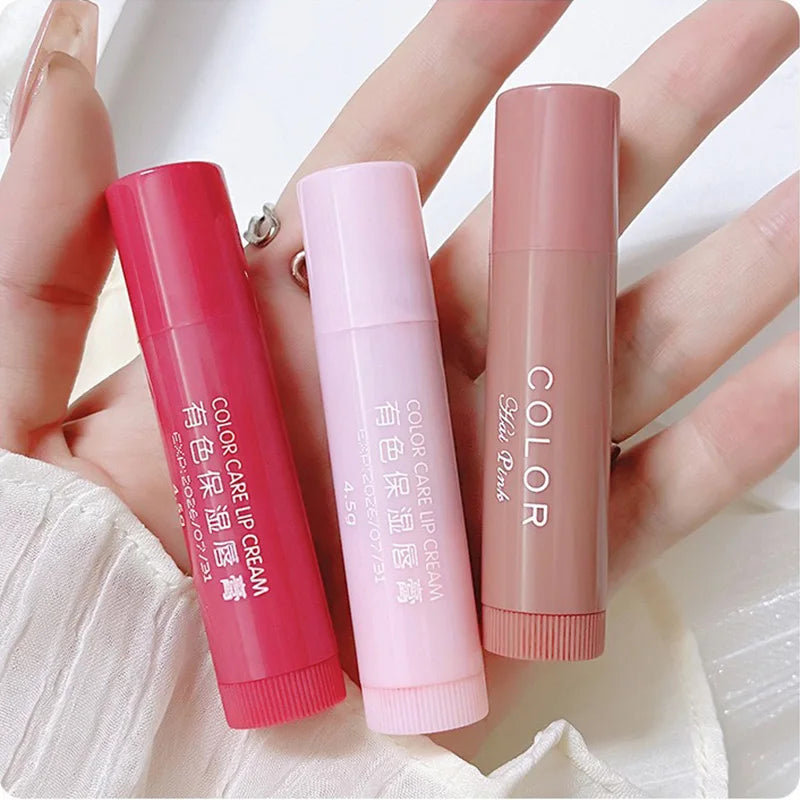HAIPINK 3-Piece Set Tinted Moisturizing Lip Balm - Hydrating, Fade Lip Lines, Prevent Chapping ferrersa