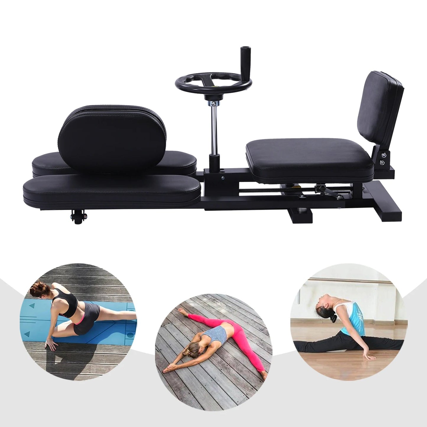 Leg Stretcher Fitness Training Equipment Sports Flexibility Stretching Machine 3 Bar 100KG for Ballet Yoga Home Gym Exercise ferrersa