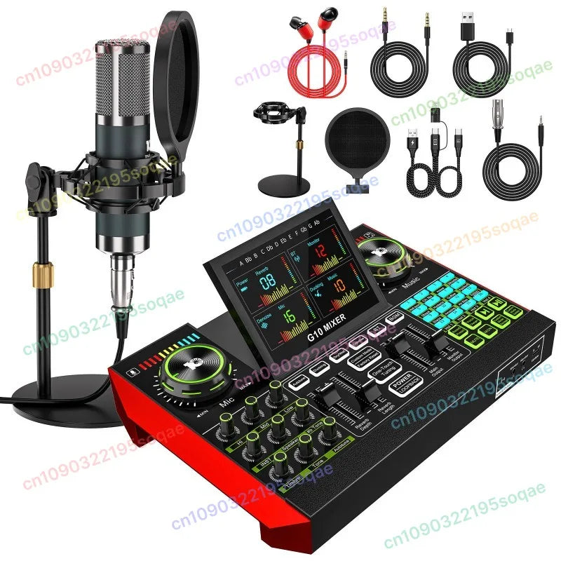 G10-BM800 English sound card live broadcast special equipment mobile phone computer professional set
