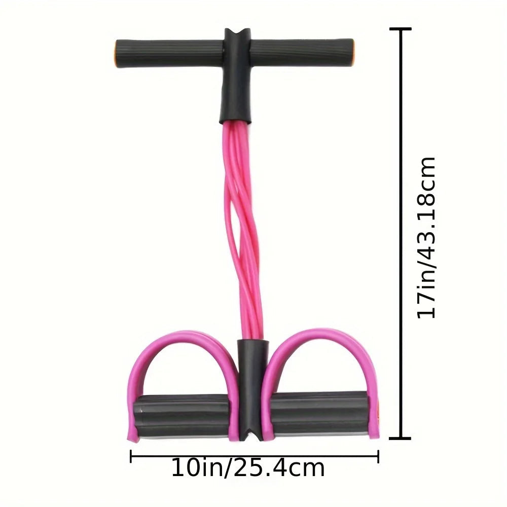 6-Tube Resistance Band, Multi-Functional Elastic Yoga Pull Rope for Arms, Legs, Waist & Abs, Durable Latex Fitness Equipment ferrersa